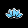 Baby Blue Lotus Sticker