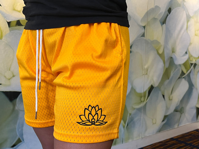 Yellow/Gold Tify Mesh Shorts